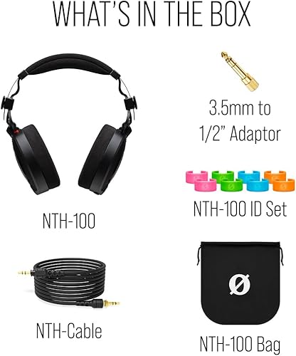 Miniatura 10 de RØDE NTH-100 Auriculares Profesionales Supraaurales Para Creación de Contenido, Producción Musical, Mezcla y Edición de Audio, Podcasting, Grabación