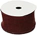 Kel-Toy RDJB138-11 Sparkle Faux Burlap Ribbon, 1.5-Inch by 10-Yard, Dark Red