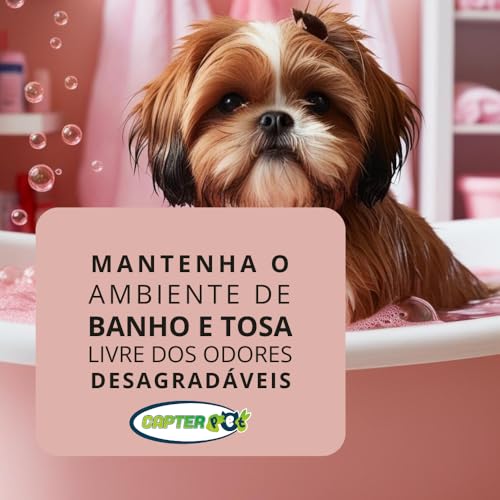 Capturador de Odores Capterpet Banho e Tosa, 200ml.