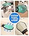 Pet Hair Remover Glove for Dogs & Cats,Double-Sided Grooming Glove with Silicone Brush for Shedding & Electrostatic Fabric for Cleaning,Reusable Pet Hair Removal Tool for Clothes,Car,Sofa,Carpet,