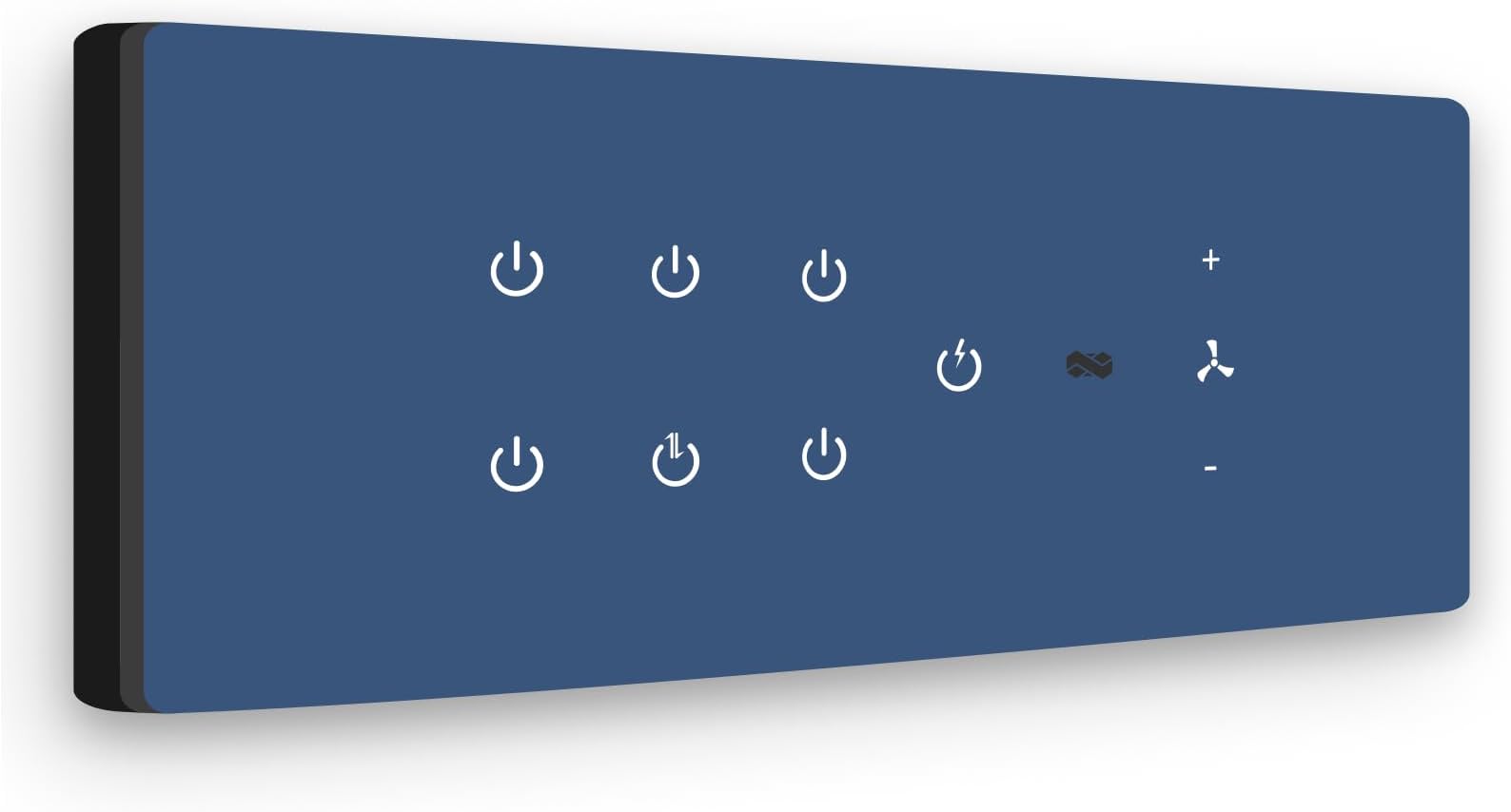 - Smart Wifi Switch Board: 7 x Switch & 1 Fan Module. Touch Control, Remote, App Control. Voice Control with Alexa & Assistant. Smart Touch Switch Board For Home Automation (Blue)
