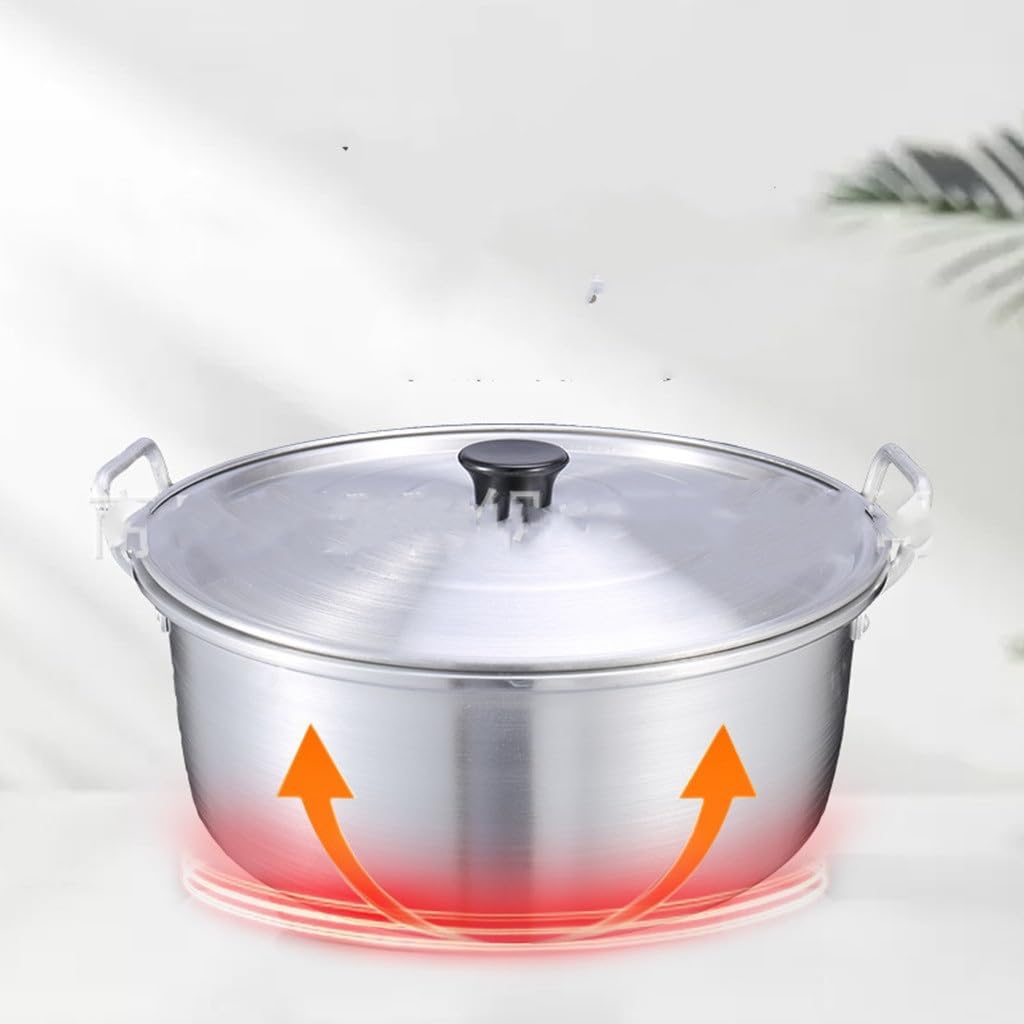 Ears Matte Aluminum Pot Set Export Deepening Thickening Commercial Seven-piece Of Soup