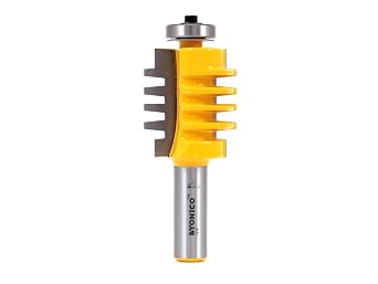 YONICO Router Bits Set Easy Setup Finger Joint 1-1/2-Inch 1/2-Inch Shank 15141