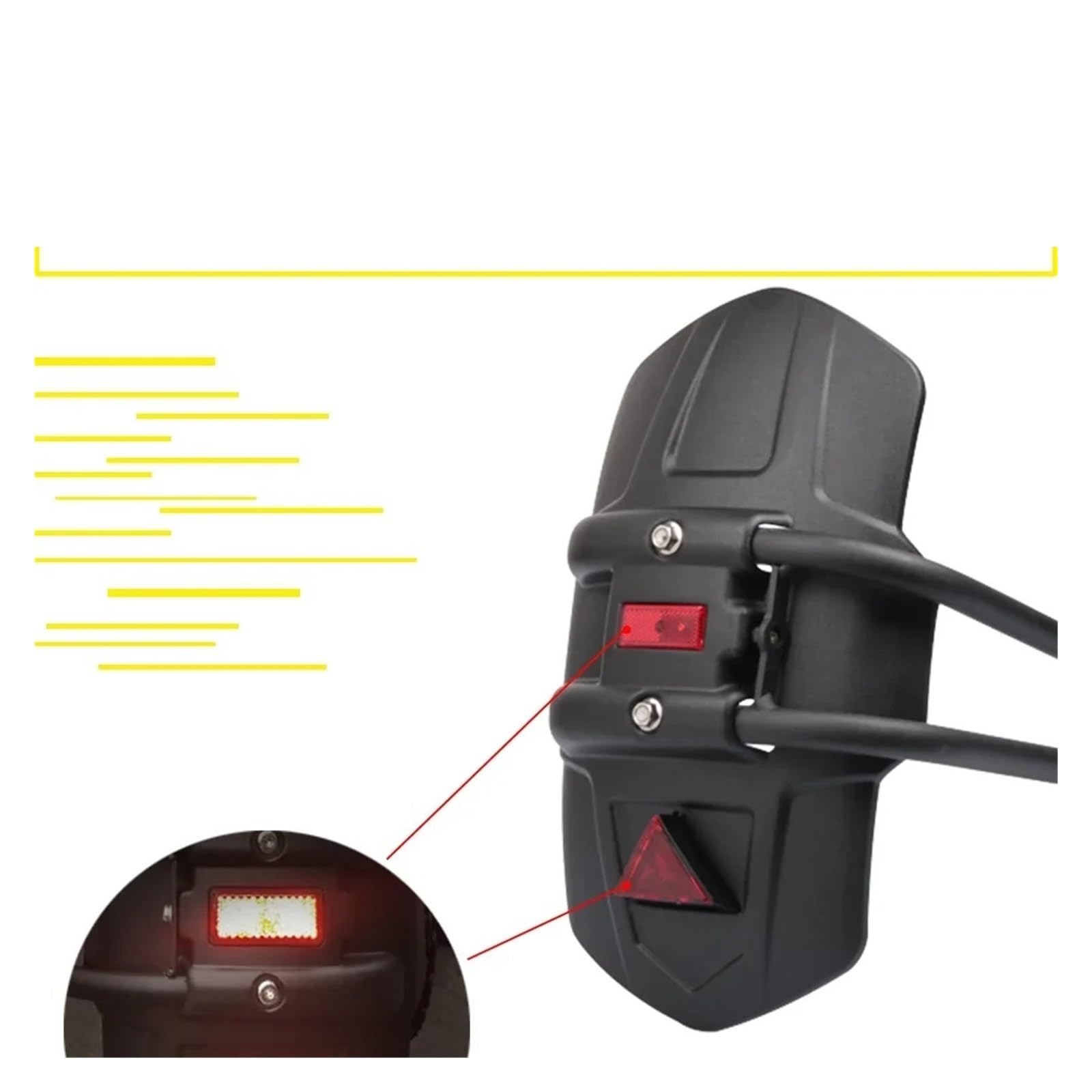 Moto Parafango Per Zontes 368G 368 G Parafango Posteriore Per Motocicletta Paraspruzzi Ruota Posteriore Accessori(A)