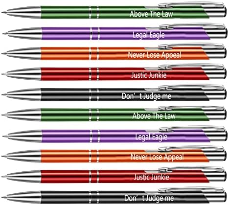 Auch 10 PCS Lawyer Pens Funny Judge Pen Lawyers Gifts Pens for Men Women Friends Gift Hilarious Office Pen