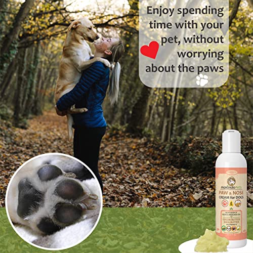 Dog Paw Balm | Non Wax Nose Cream & Snout Soother for Dogs. Dog Wrinkle Cream for Bulldogs & Frenchies | Moisturizing Wrinkle Balm & Ointment for Dogs. (2-Pack, 8oz)