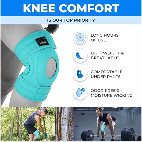 Image of Modvel ELITE Knee Brace for Men & Women - Patella Gel Pads & Side Stabilizers for ACL, Meniscus Tear, Arthritis & Injury Recovery - Maximum Support for Running, Sports & Joint Pain Relief
