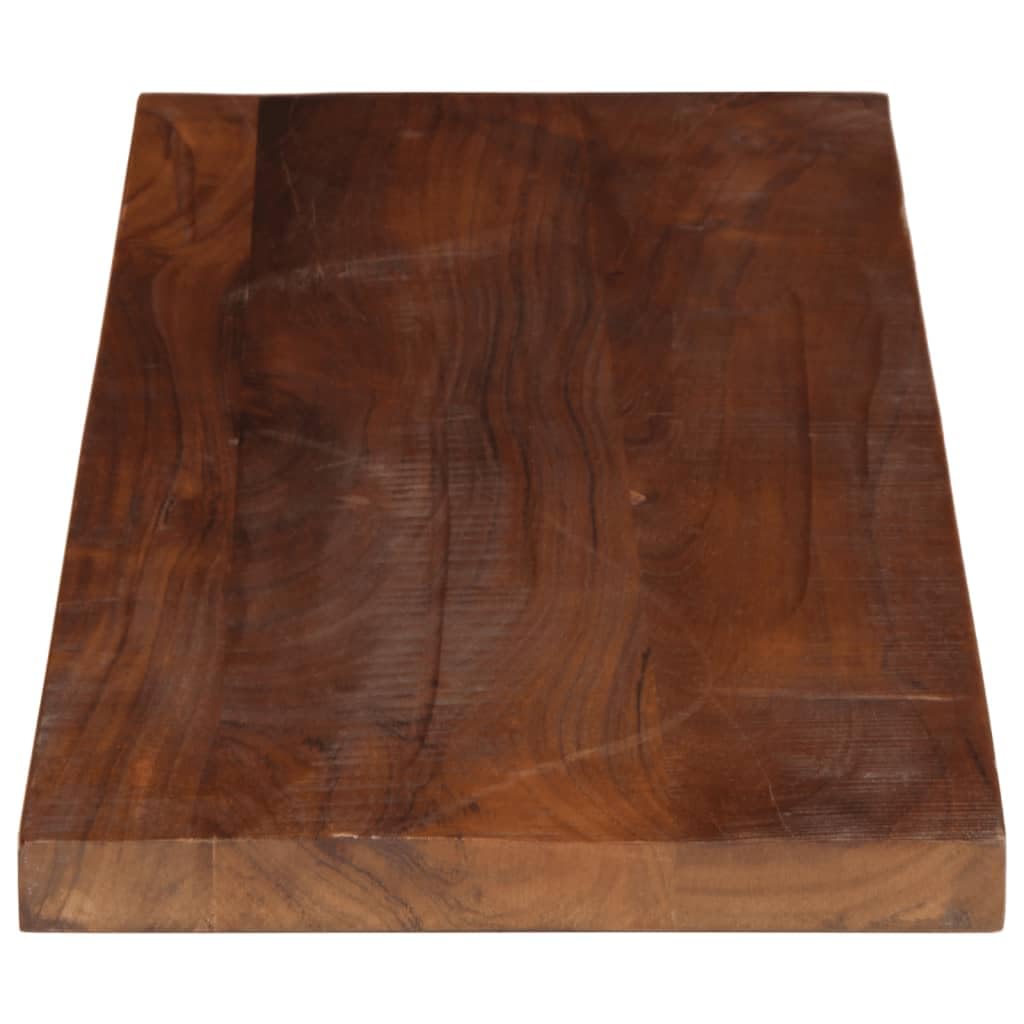 Tablero de madera maciza reciclada de 70 x 30 x 3,8 cm, rectangular, robusta placa de madera como encimera, placa de repuesto para mesa de comedor, cocina, tablero de escritorio