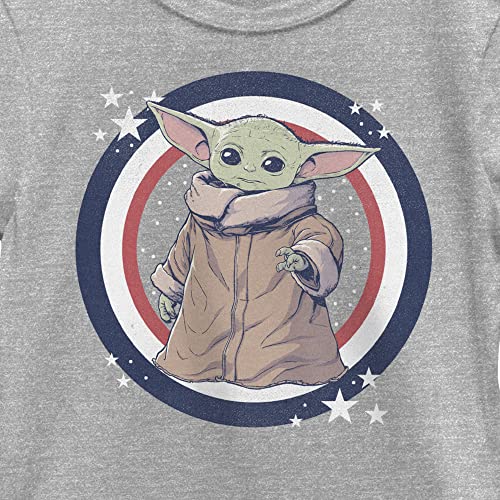 The Mandalorian Girl's Star Wars Fourth of July Grogu Circle T-Shirt2