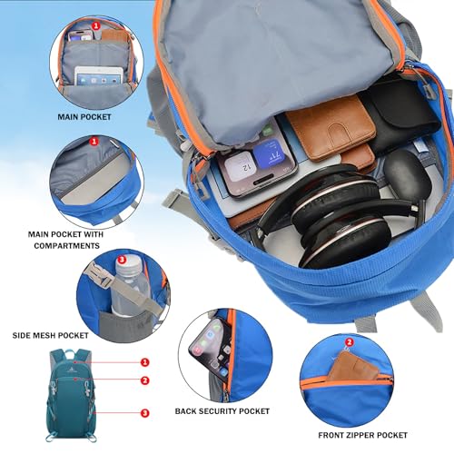 Mochila Ligera Deportiva para Senderismo 20L miniatura 3