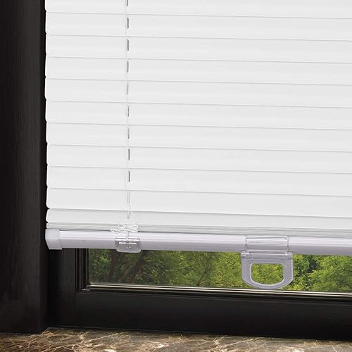 Mini persianas opacas sin cordón, blancas de 1 pulgada para oscurecer la habitación, persianas horizontales para cocina, baño, dormitorio, oficina,