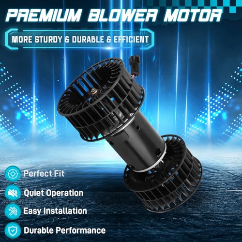 Image of IRONTEK 3946686 HVAC Blower Motor Assembly Fit for Volvo VHD 2001-2009, VNM 2000-2004 & 2006-2009, VT 2006-2009, VNL 2000-2001, VN 2004, AC Blower Motor 3130861 351034171