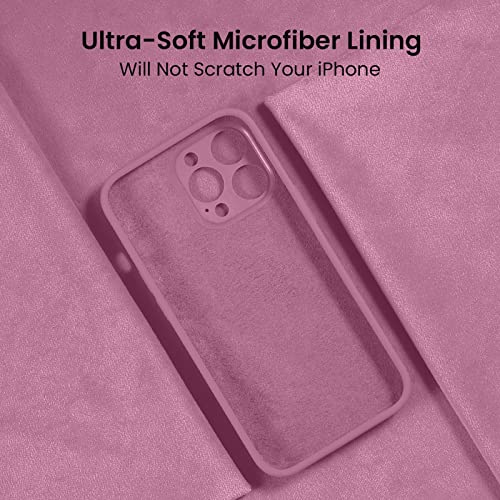 Image of FireNova Designed for iPhone 13 Pro Case, Silicone Upgraded [Camera Protection] Phone Case, Soft Anti-Scratch Microfiber Lining Inside, 6.1 inch, Lilac Purple
