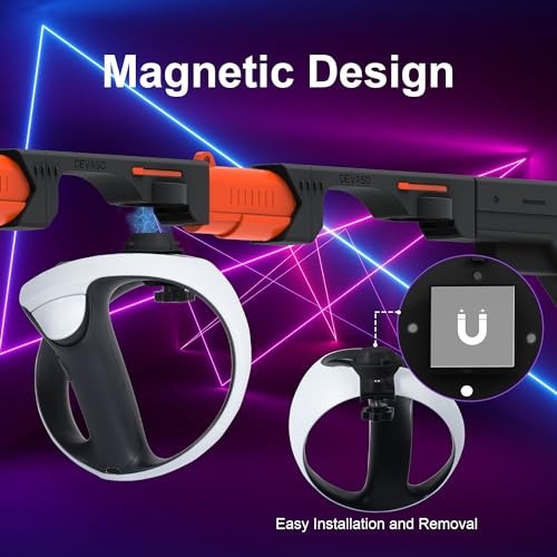 LICHIFIT Soporte magnético para controlador de pistola de VR para mango PSVR2, soporte de pistola de liberación rápida para PlayStation VR2, accesorios de juego de disparo - imagen 5