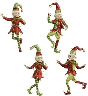 RAZ Imports - 5.5" Decorative Elf Ornaments (Set of 4)