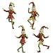 RAZ Imports - 5.5" Decorative Elf Ornaments (Set of 4)