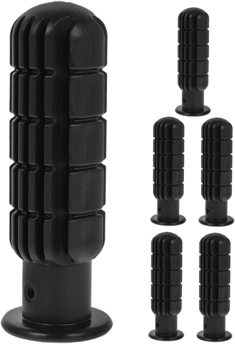 6 Pcs Plastic Foosball Handle Grips for Table Soccer Football Rod Replacement Parts Comfortable Grip for Standard Tabletop Football Tables
