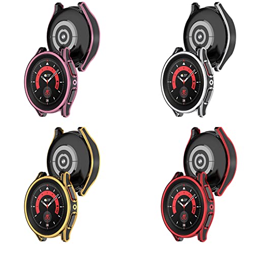 Coque Samsung Galaxy Watch 4 44mm finition premium noir et or