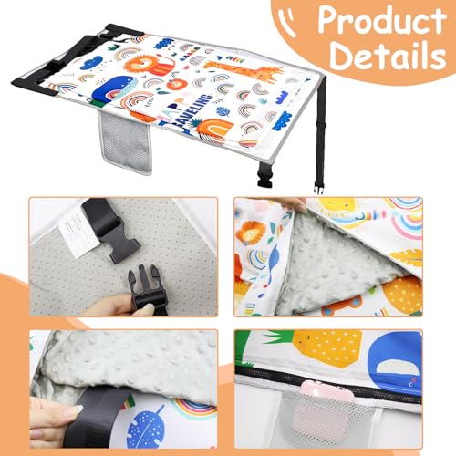 Miniatura 3 de Popapie 1 Pieza Reposapiés De Avión Para Niños, Extensión De Asiento De Avión Para Niños, Extensores De Asientos Para Aviones, Cama De Viaje Para Niños En Avión 77 X 44 Cm