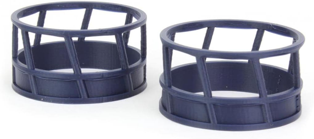 1/64 2 Pack of Blue Plastic Hay Feeders 64-300-BL