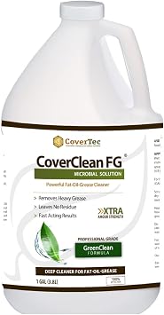 CoverTec CoverClean FG Microbial Fat, Oil, GreaseCleaner, Deep Cleaning, Non Hazardous 1 gal