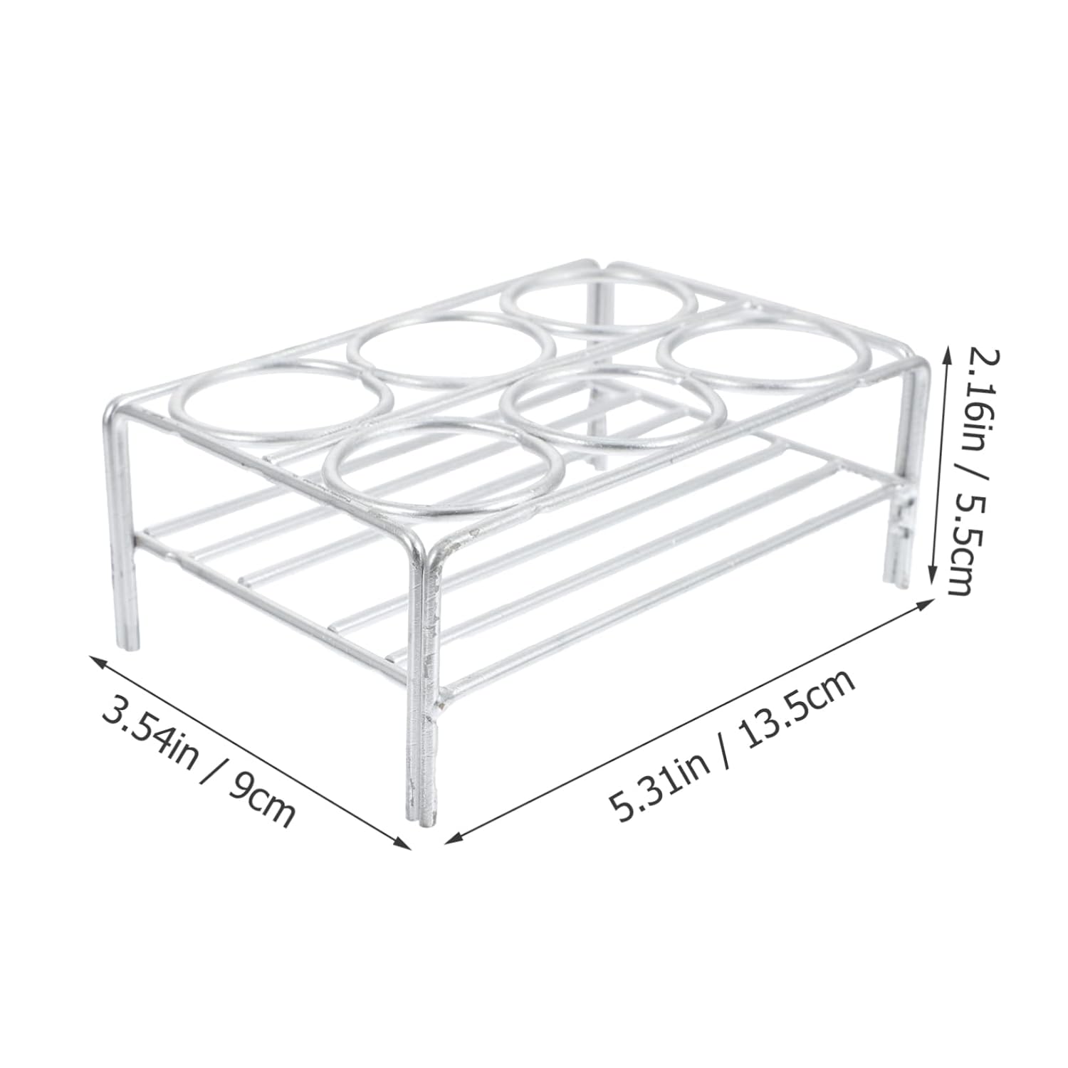 Chromeplated Crucible Stand 4 Hole Lab Crucible Rack Storage Shelf for Laboratory Supplies
