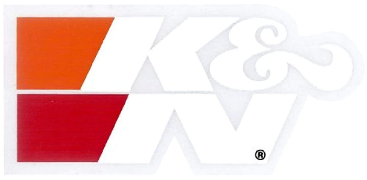 K&N 89-16190 White 3" x 1.3" Decal