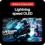 LG UltraGear™ OLED GX7 27GX704A 27 inch QHD Gaming Monitor | 240Hz, 0.03ms GtG, WOLED with MLA+ 1300 nits, HDR True Black 400, HDMI 2.1, NVIDIA G-SYNC Compatible & AMD FreeSync Premium Pro - 4