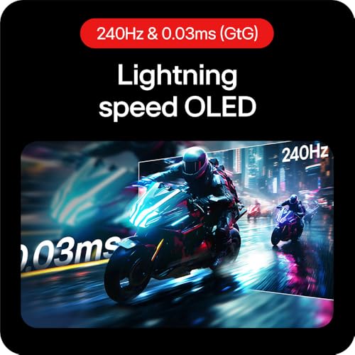 LG UltraGear™ OLED GX7 27GX704A 27 inch QHD Gaming Monitor | 240Hz, 0.03ms GtG, WOLED with MLA+ 1300 nits, HDR True Black 400, HDMI 2.1, NVIDIA G-SYNC Compatible & AMD FreeSync Premium Pro - 4