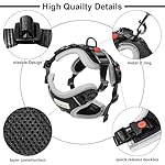 Cat Harness and Leash, Retractable Soft Kitten Cat Harnesses and Leash Set Escape Proof, Breathable Small Medium Large Easy Vest Harness for Travel Training and Walking, Black, S - Image 3