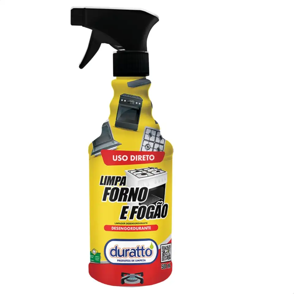 Duratto Limpa Forno e Fogão, Desengordurante, 500ml