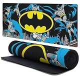 Head Case Designs Officially Licensed Batman DC Comics Classic Logos and Comic Book 37.4 x 15.75 x 0.16 inches (900 x 400 mm) - XL Gaming Office Desk PC Keyboard Mouse Mat Pad