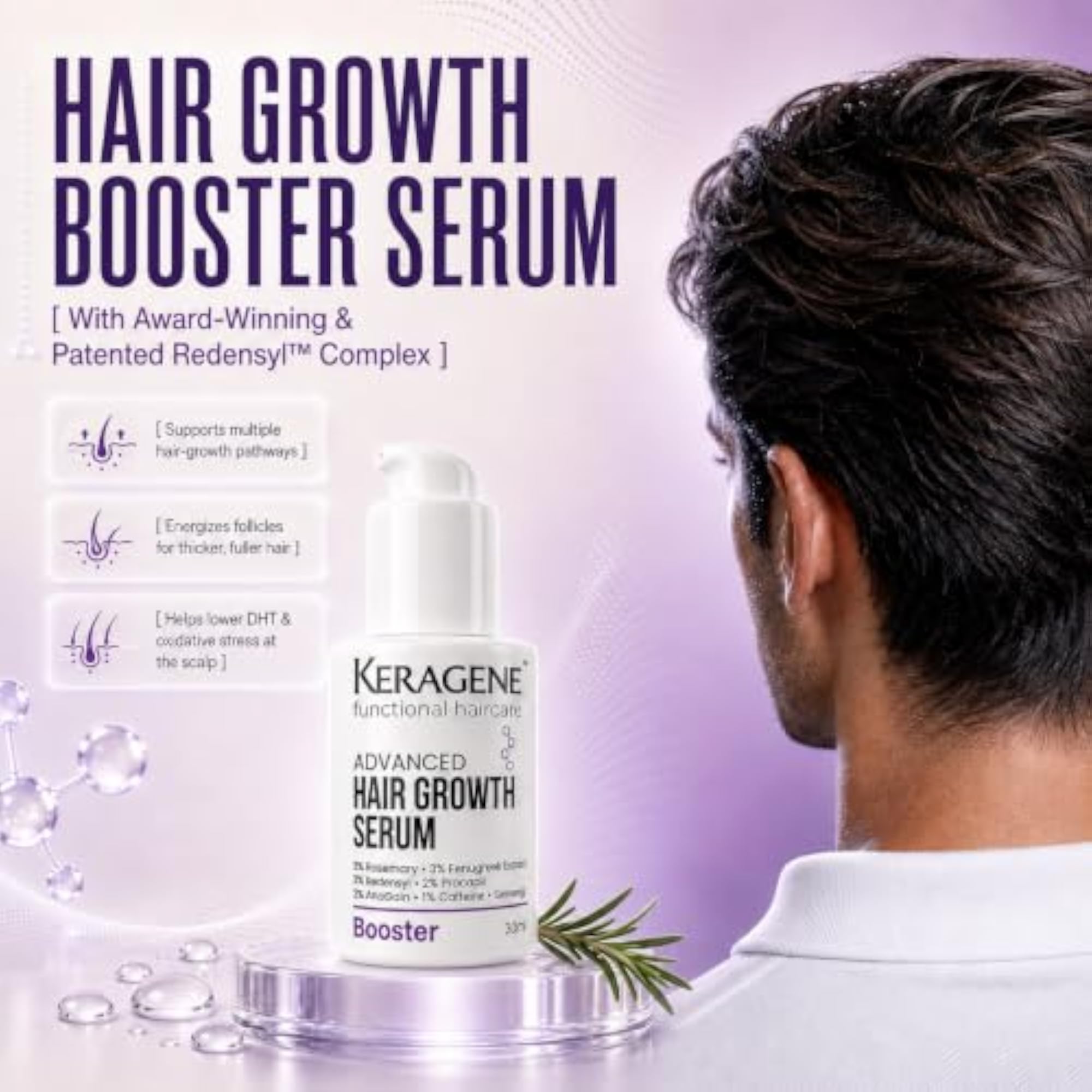 Kerag?ne Advanced Hair Growth Serum, 100ml