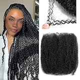 Beauty Youth 16 Inch Afro Kinkys Bulk Human Hair (100 Gram/Pack), Braiding Hair for Dreadlocks, Loc Repair, Twists, Dreadlock Extensions