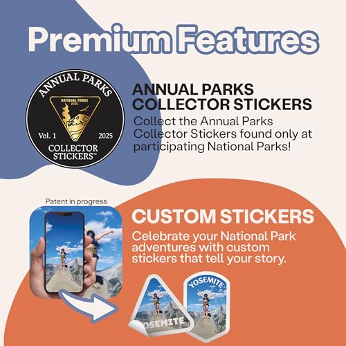 Image of Wondery USA National Parks Water Bottle With 63 Waterproof Stickers of Parks (USA), 32 oz Stainless Steel Water Bottle for Traveling, Hiking, Camping, National Park Gifts - WHITE