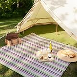 🌊【Motif à la mode】Ce tapis offre une apparence lumineuse et une grande visibilité. Que vous soyez à l'extérieur ou à la plage, vous pourrez facilement retrouver votre famille et vos amis sans vous déplacer. les motifs vifs et vibrants font de vous la présence la plus distinctive sur la plage ou dans le parc.