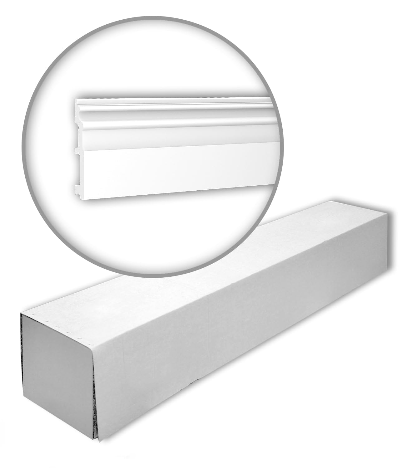 Plinthes Profhome en polystyrène extrudé pour une finition de mur élégante et moderne