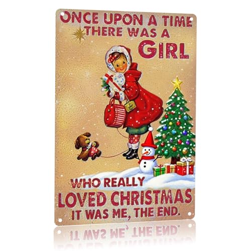 Qinfly Vintage Christmas Decor,Primitive Rustic Wall Art Decorations