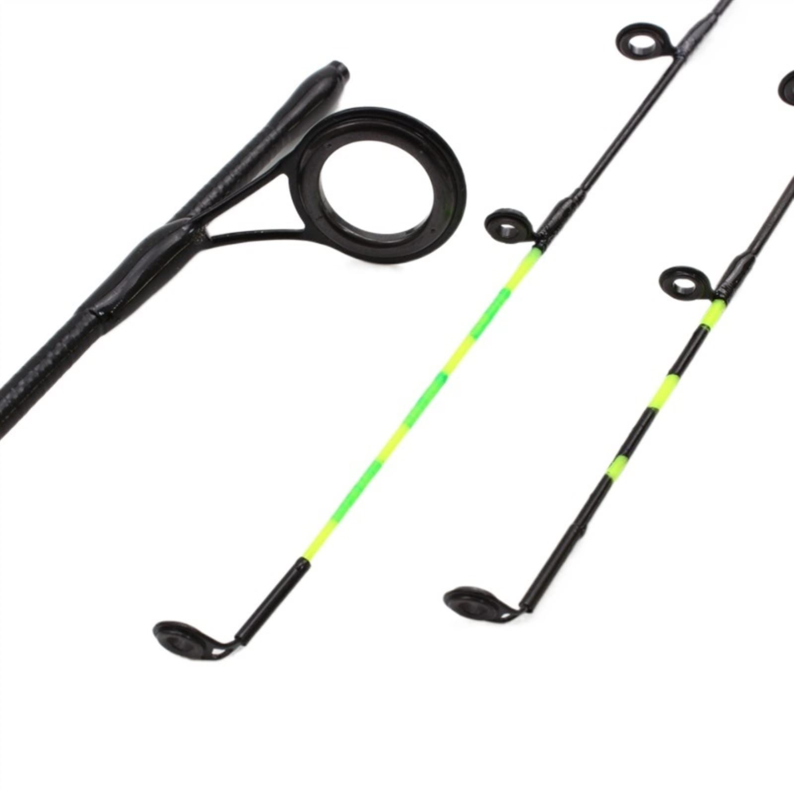 angelausrüstung 58cm Winter EIS Angelruten 2 Tipps Rotierenden Stange Carbon Faser EIS Pole Ultra-licht Karpfen Angelrute angelrute