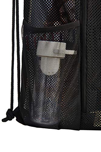 USPECLARE Heavy Duty Mesh Drawstring bag for Soccer Ball，Beach Toys -Drawstring Backpack Sports Gym Bag4