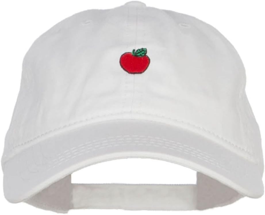 Mini Apple Embroidered Washed Cap