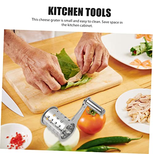 Mobestech 2pcs Rallador Manual de Queso de Acero Inoxidable miniatura 4