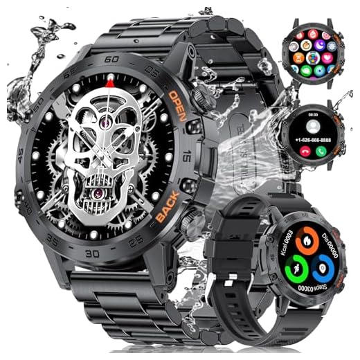 LIGE Reloj Inteligente Hombre con Llamadas Bluetooth, 1.39'' Smartwatch Hombre Militar con 110+ Modos Deportivos, 2 Correas, Smart Watch Pulsómetro/Monitor Sueño, Pulsera Actividad para Android iOS