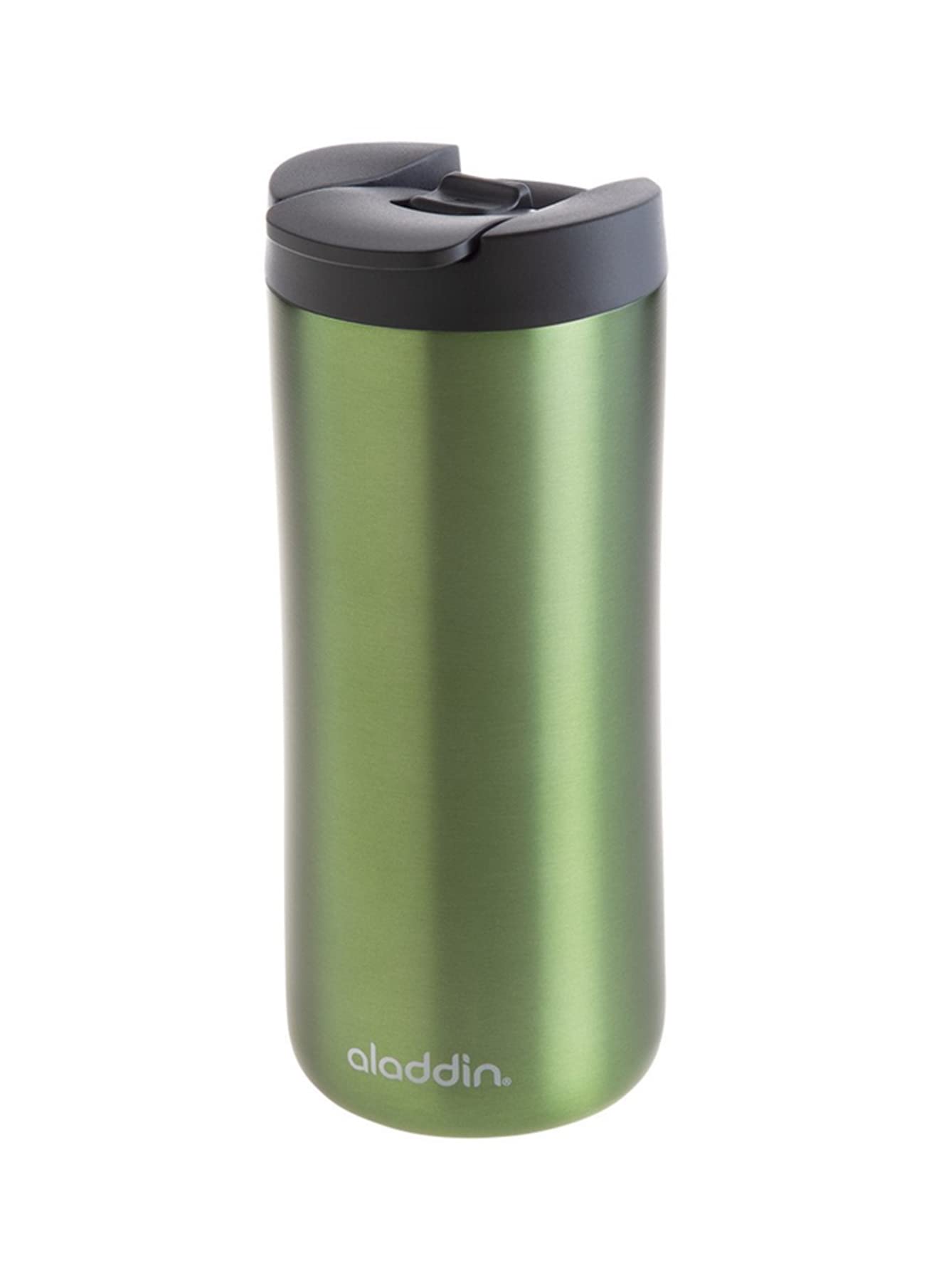 Aladdin Leak-Lock™ Thermavac Stainless Steel Mug 0.35L Green – Leakproof | Double Wall Vacuum Insulated Cup | Keeps Hot for 3 Hours | BPA-Free Reusable Travel Mug | Dishwasher Safe