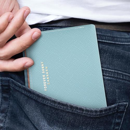 Image of KOTORA Womens Small Wallet Girls Tiny Slim Wallets Pretty Mini Card Holder Thin Short Zip Coin Purse with Love Pendant and Tassels (Blue)