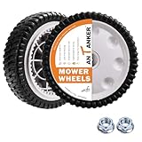 Antanker 8' Front Drive Lawn Mower Wheels & Tires 2 Pack with Nuts, Replacement Parts for Troy Bilt MTD Cub Cadet, TB210 TB230 TB240 TB250 Self Propelled Mowers, Replaces OEM 734-04018C 734-04018A