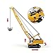 Happy Cherry 1:87 Scale Vehicle Alloy Heavy Equipment Diecast Models Toys Moveable Crawler Crane for Child