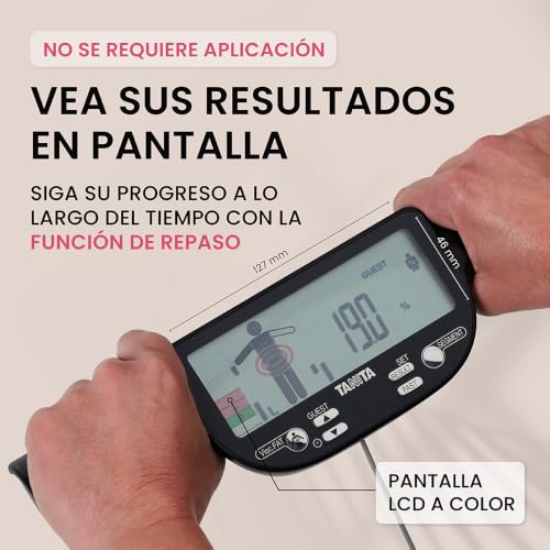 Miniatura 3 de Tanita Bc-613 Escala De Composición Corporal Segmentaria Masa Muscular De Grasa Corporal Por Parte Del Cuerpo Consumo Diario Decalorías 10 Lecturas Negro