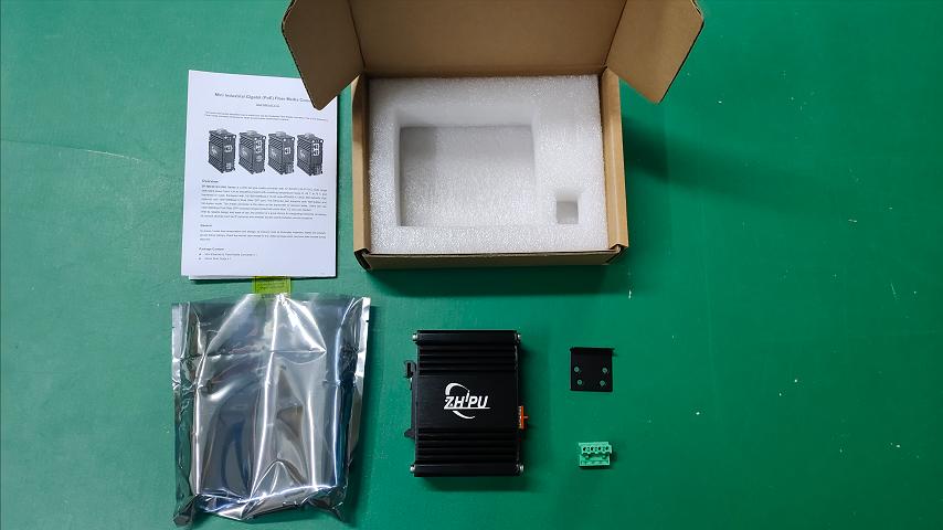 Image of Industrial Gigabit Fiber Media Converter DC12-48V Ethernet Switch