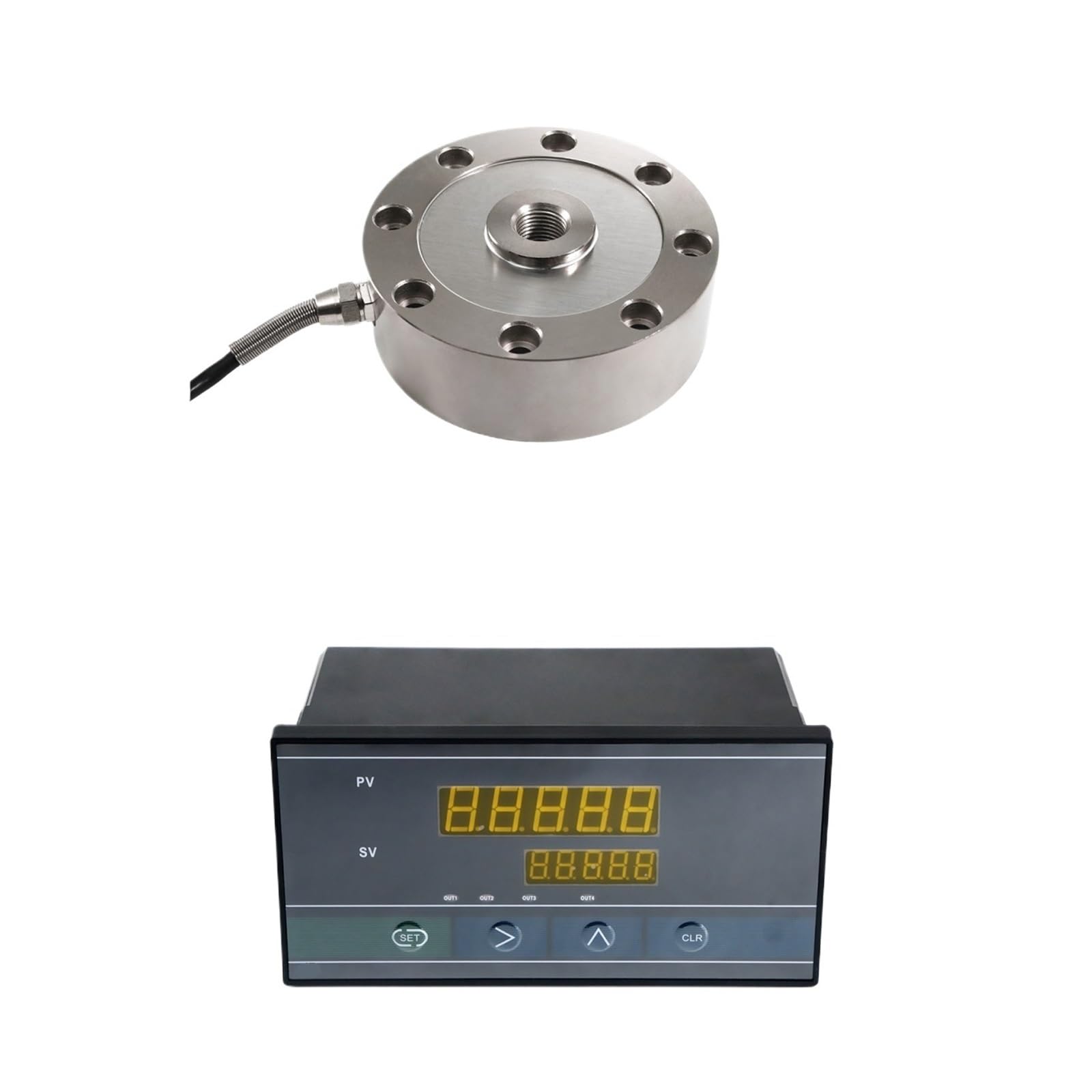 JJHQOKYNA Load Cell Sensor with Indicator Display Test The Pressure Tension 50KG 100KG 200KG 300KG 500KG 1T 2T(50KG and Indicator)